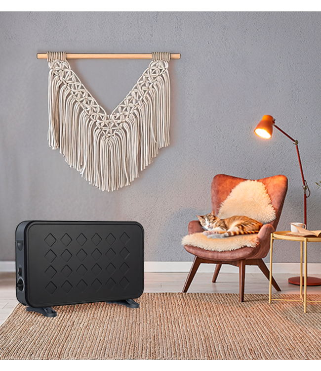 Elektrische kachel Essential Zwart