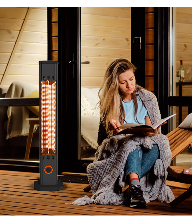 Terrasverwarmer Dual 2000W – Vrijstaand & Wandmontage | IP65
