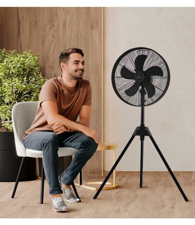 Tripod Black – Staande ventilator met 3 poten