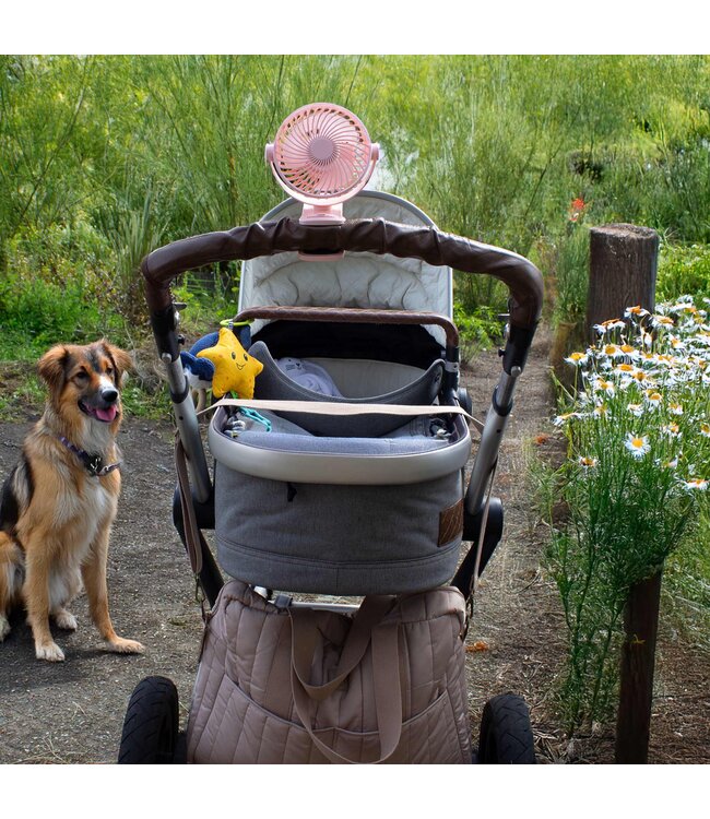 Clip-On Oplaadbare Mini Ventilator Roze