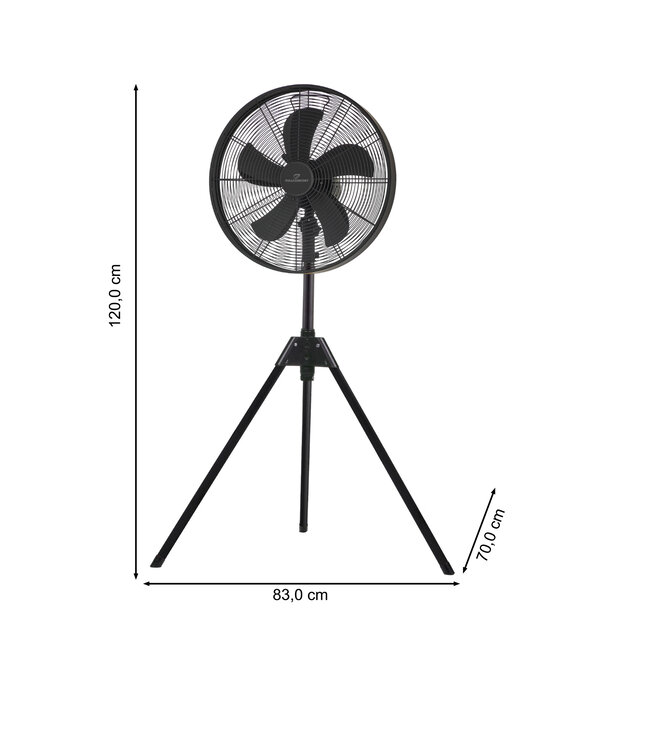 Tripod Black – Staande ventilator met 3 poten