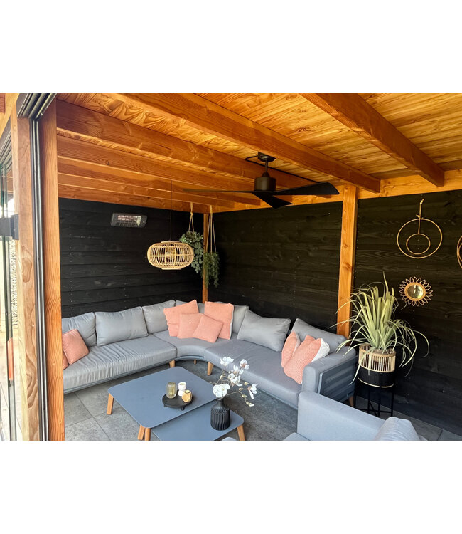 Design Black Plafondventilator 52 inch / 130 cm