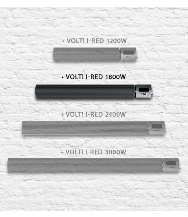 Infrarood Terrasverwarmer I-Red 1800W met beschermhoes Infrarood heater 1200W Voordeelset