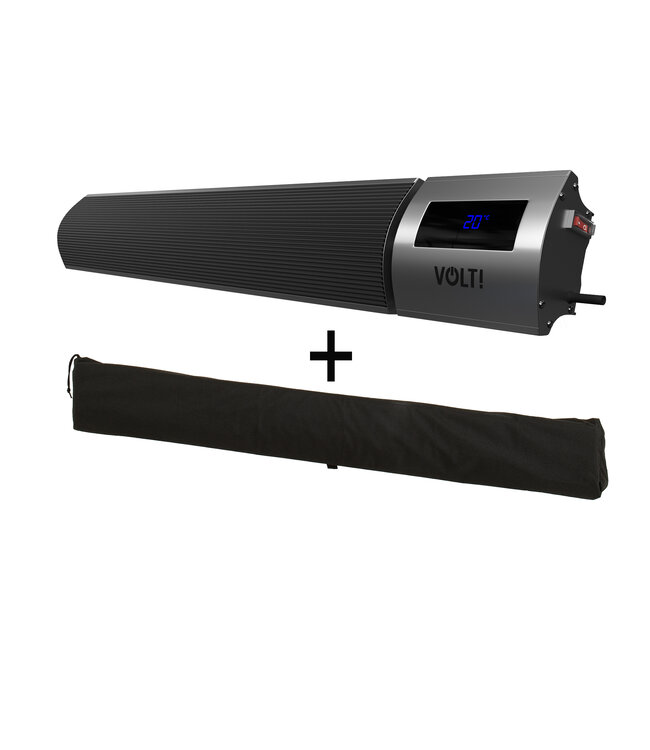 Infrarood Terrasverwarmer I-Red 2400W met beschermhoes Infrarood heater 2400W Voordeelset