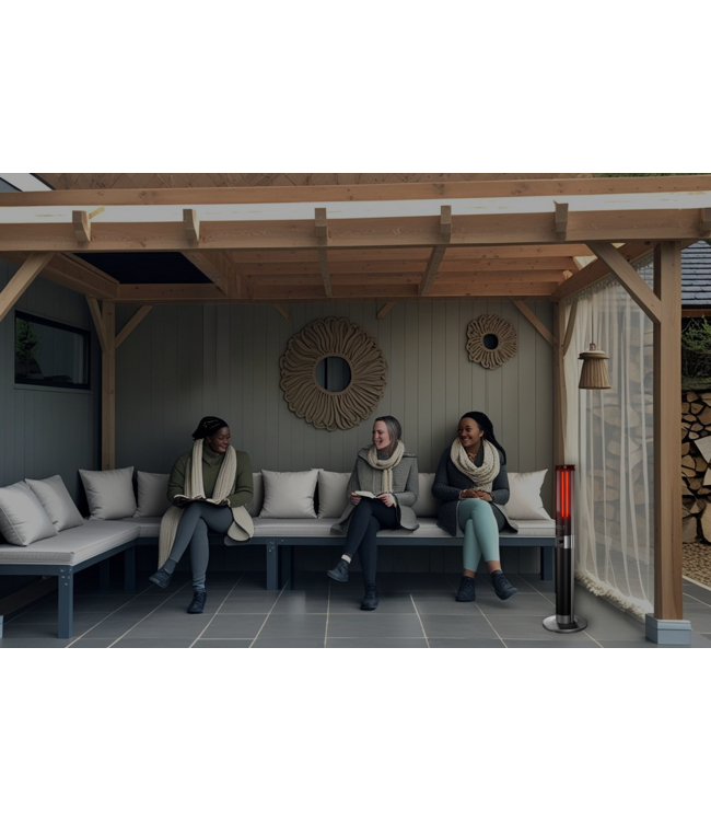 I-Red Standing 1000W/2000W Terrasverwarmer