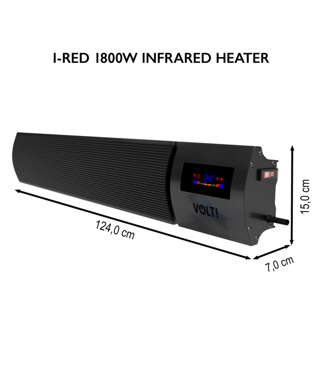 Infrarood terrasverwarming 1800W
