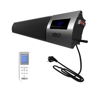 I-Red Terrasverwarmer infrarood 1200W zwart