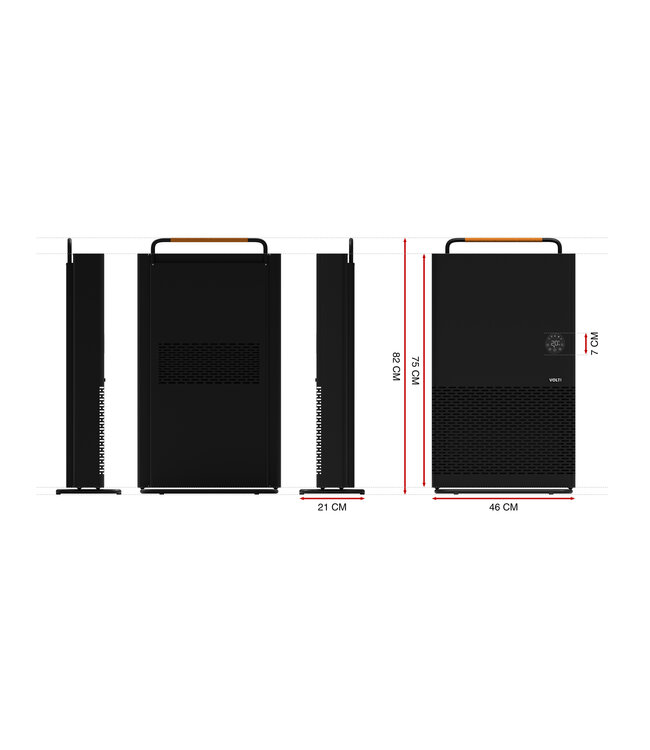 Infrarood met convectie badkamer verwarming E-Heat Premium - 2200W