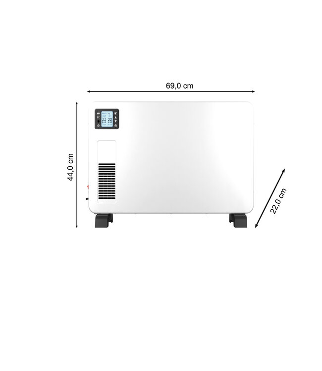 Elektrische kachel Deluxe Wit