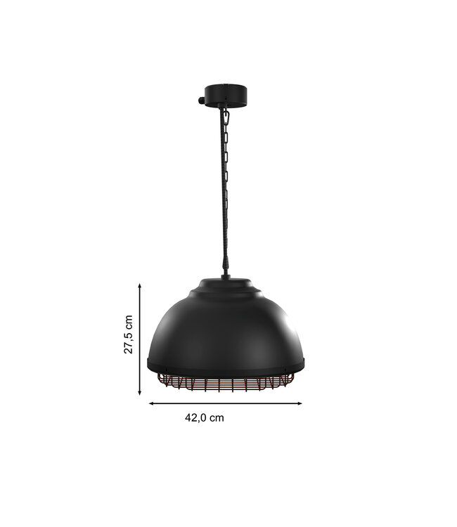 Infrarood badkamerheater I-Red Industrial – IP65 – 2000W