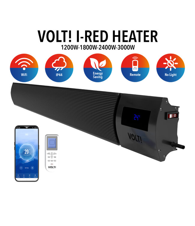 Infrarood badkamerverwarming 2400W