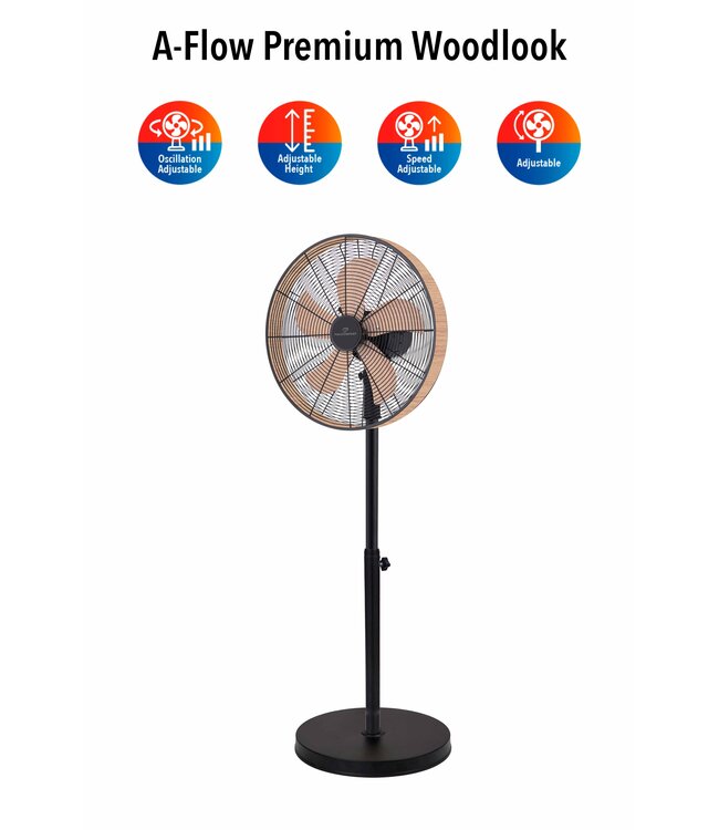 Premium Wood Ventilator Telescopisch en Kantelbaar