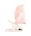 Clip-On Pink oplaadbare mini ventilator roze met klem