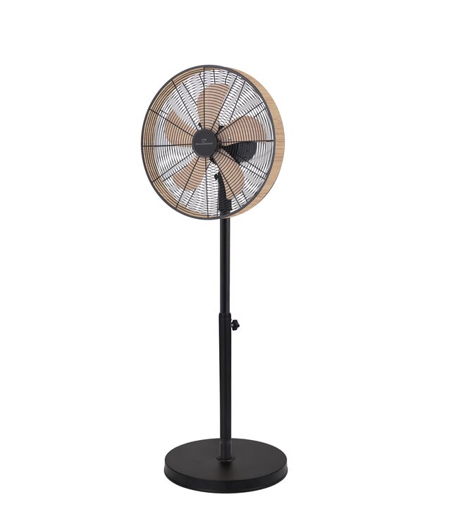 Premium Wood staande ventilator houtlook