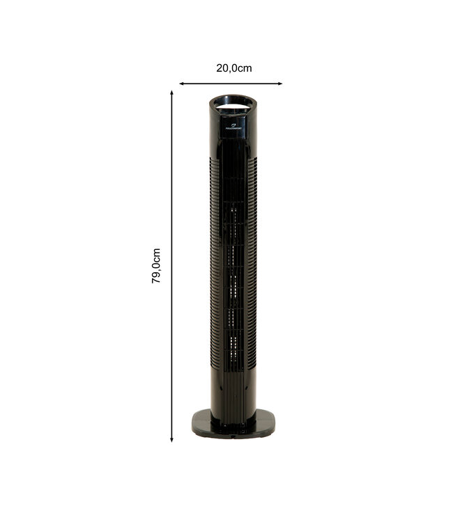 Essential torenventilator met afstandsbediening, 3 modi, led-display en timer