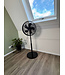 Premium Black staande ventilator zwart