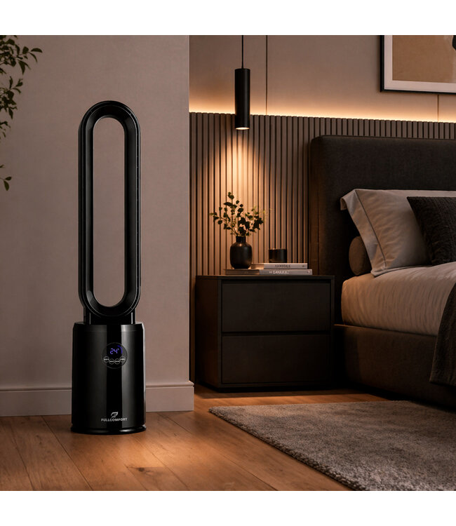 Silence bladloze ventilator – zwart