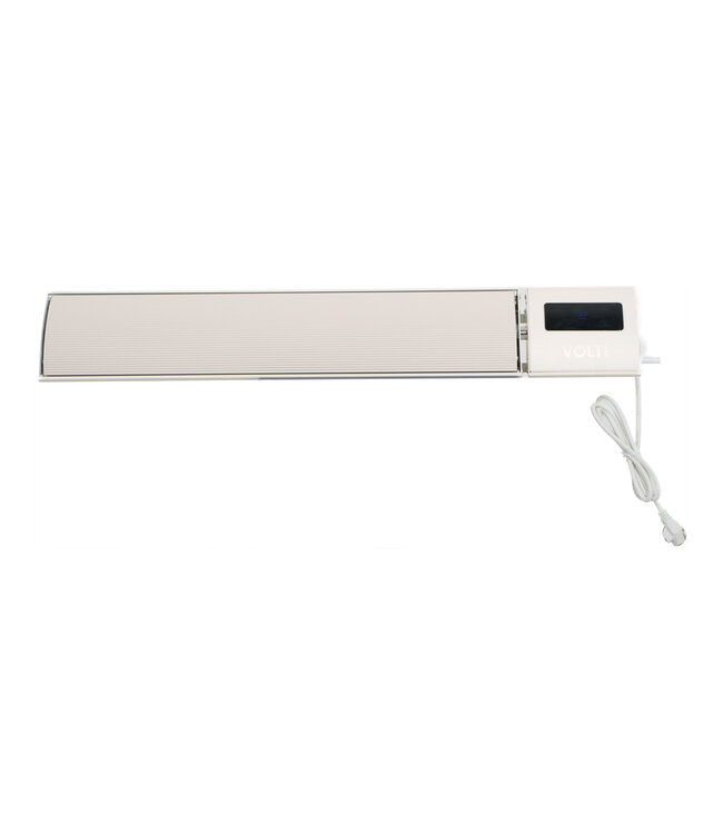 Infrarood Terrasverwarmer I-Red 1200W Wit met beschermhoes  Voordeelset