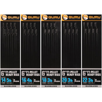 Guru 6'' F1 - Pellet Ready Rigs Barbless