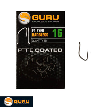 Guru F1 Eyed Barbless - PTFE Coated - 10st