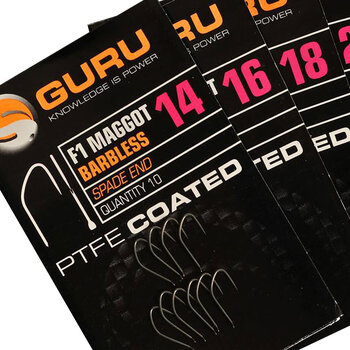 Guru F1 Maggot Barbless Spade End
