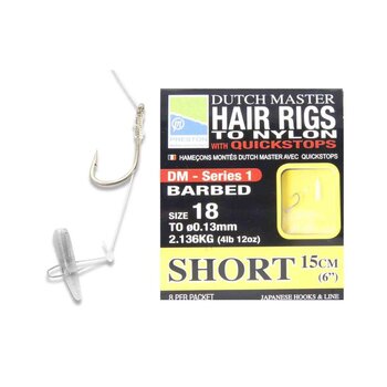 Preston Innovations Dutch Master Hair Rigs Barbed - 15cm