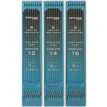 Drennan Hooklenghts - Wide Gape Carp - Barbless