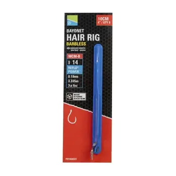 Preston Innovations Bayonet Hair Rigs Barbless - 10cm