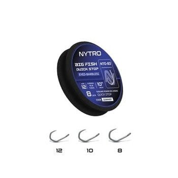 Nytro Big Fish Quick Stop Eyed-Barbless 25cm NTO-B3