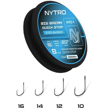Nytro Big Bream Quick Stop Eyed-Barbed 50cm NTO-1