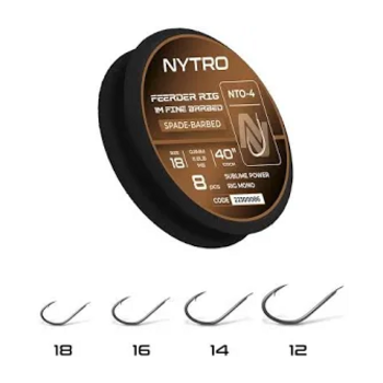 Nytro Feeder Rig 1M Fine Spade-Barbed NTO-4