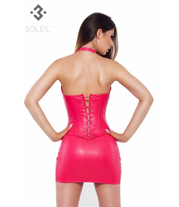 * SOLEIL  by XXX COLLECTION Eco Leren Mini rok met rits op de zijkant