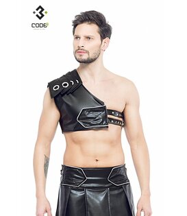 Gladiator Harnas met zilverkleurige bies  (3XL/4XL)