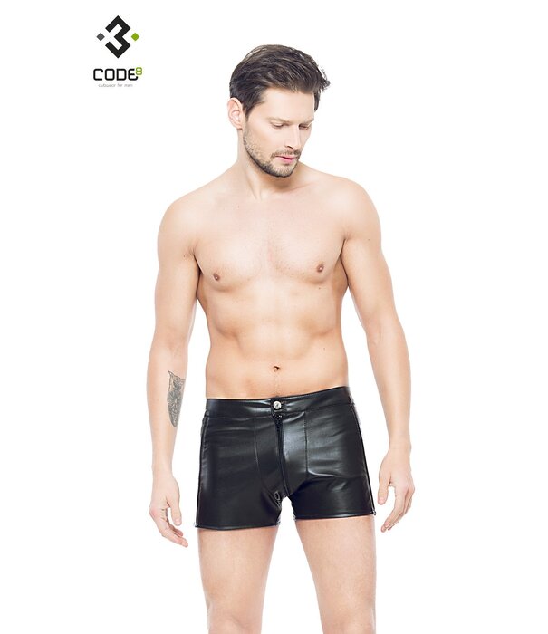 * Code8 by XXX COLLECTION Heren short met aan beide zijden een opvallend blokmotief