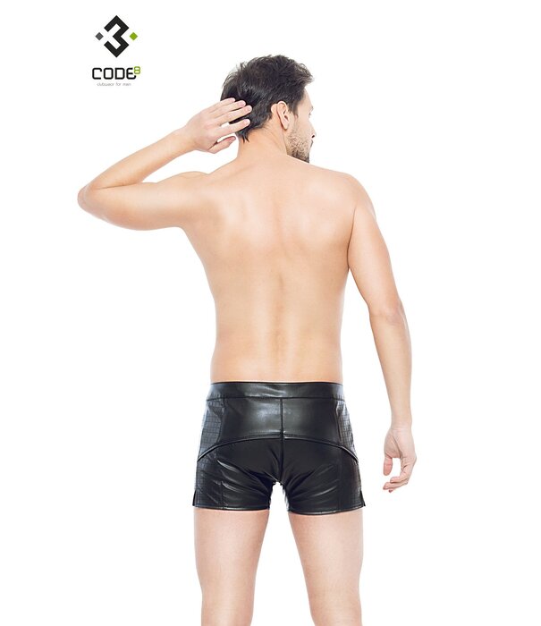 * Code8 by XXX COLLECTION Heren short met aan beide zijden een opvallend blokmotief
