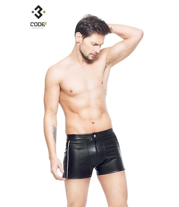 * Code8 by XXX COLLECTION Heren short met aan beide zijden een opvallend blokmotief