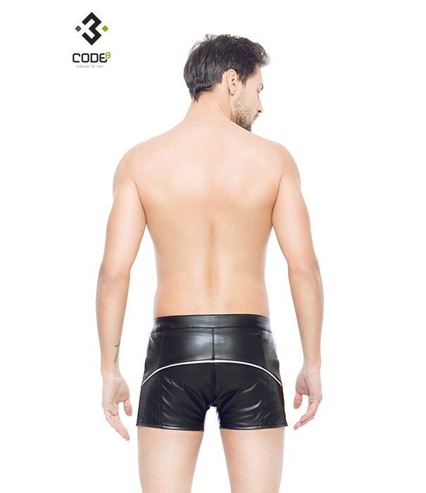 * Code8 by XXX COLLECTION Heren short met aan beide zijden een opvallend blokmotief