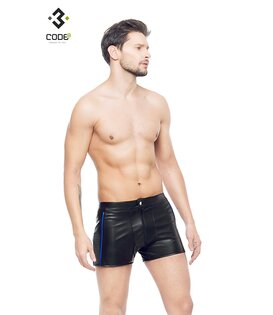 Heren short Zwart/Blauw (3XL)