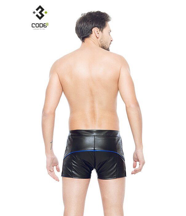* Code8 by XXX COLLECTION Heren short met aan beide zijden een opvallend blokmotief