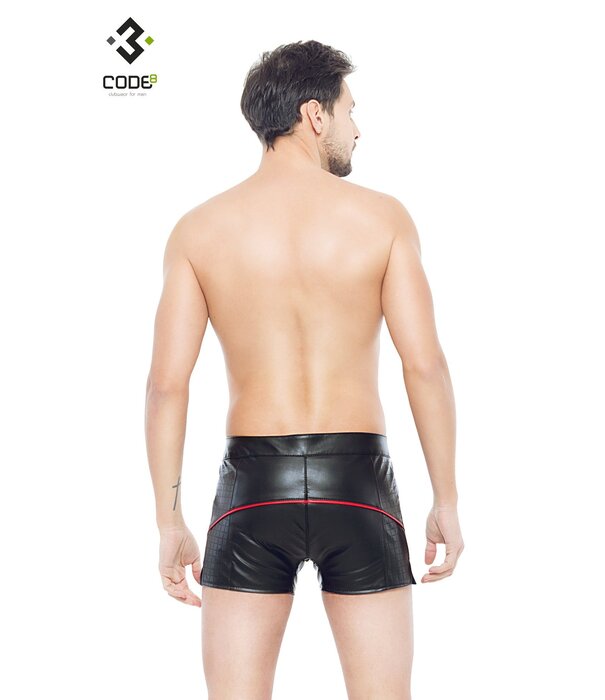 * Code8 by XXX COLLECTION Heren short met aan beide zijden een opvallend blokmotief