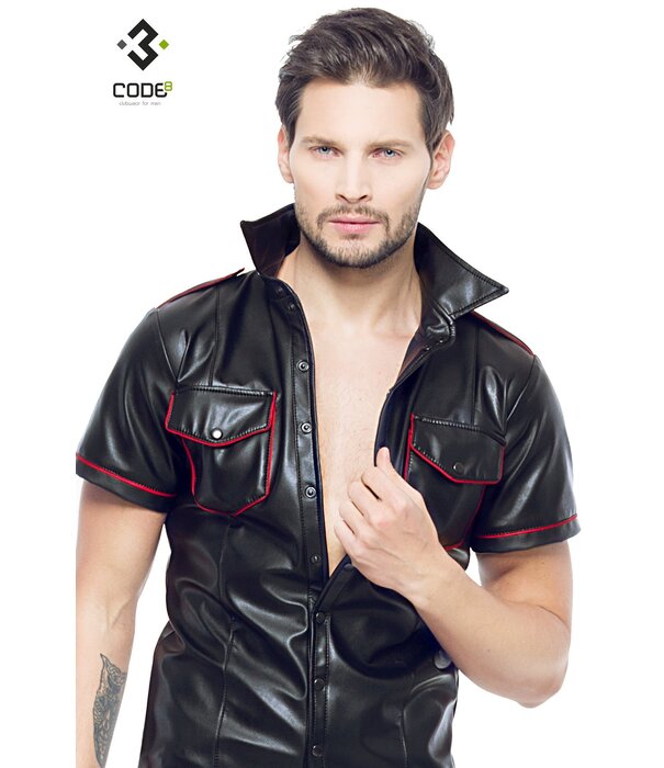 * Code8 by XXX COLLECTION Shirt van hoge kwaliteit PU-Leer