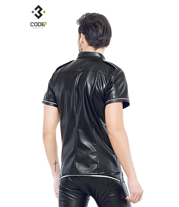 * Code8 by XXX COLLECTION Shirt van hoge kwaliteit PU-Leer