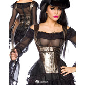 Korset dat gecombineerd kan worden met steampunk of Piraten kostuum