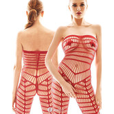 Rode strapless bodystocking Orica van Anais apparel