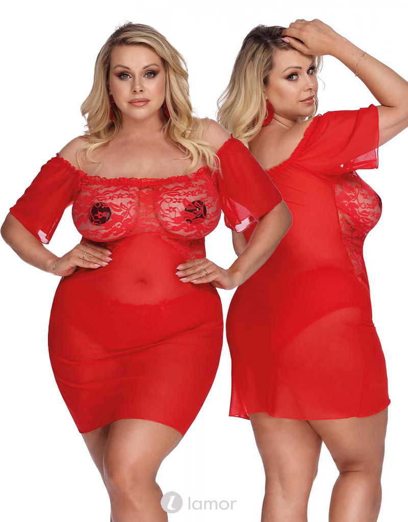* ANAIS APPAREL Rode Chemise, Camari afbeelding