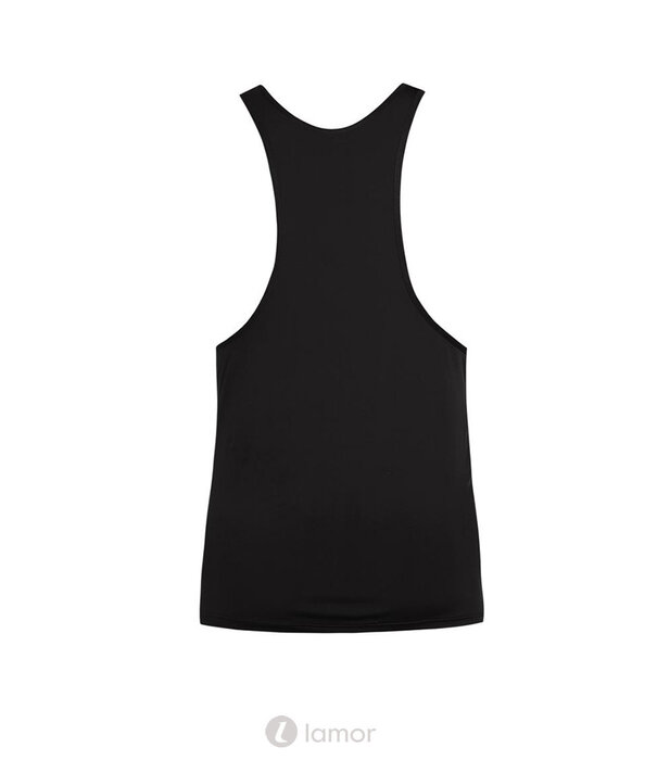 * ANAIS MEN Zwarte tanktop van licht glanzend ondoorzichtig  materiaal materiaal van het merk Anais men