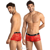 Sexy rode kanten heren Boxer van Anais men