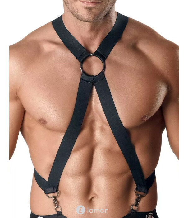 * ANAIS MEN Sexy heren Harnas van elastische banden & metalen elementen  van Anais Men