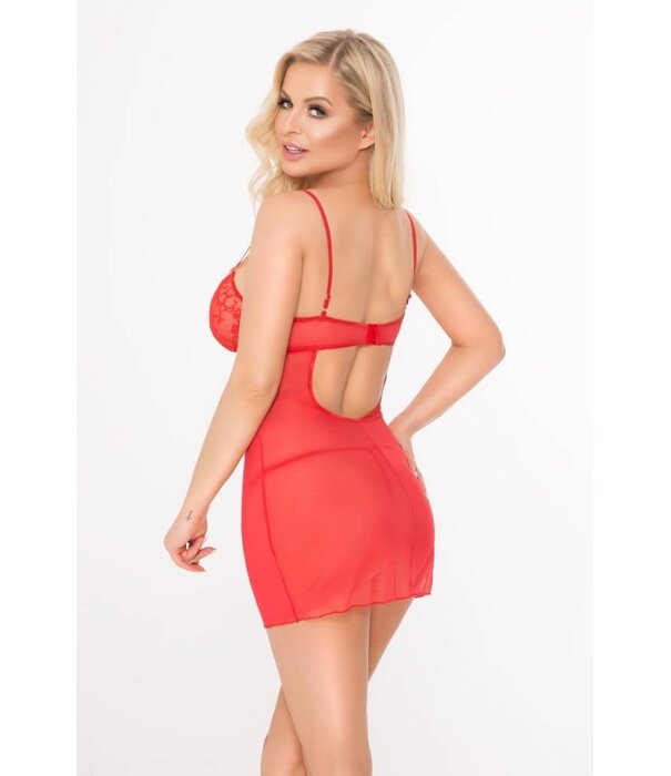 * SOFTLINE Verleidelijke rode babydoll Alida