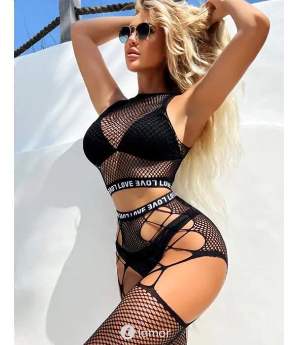 * Snapshot Sexy en stoere Top  & Jarretelkousen  van het merk Snapshot